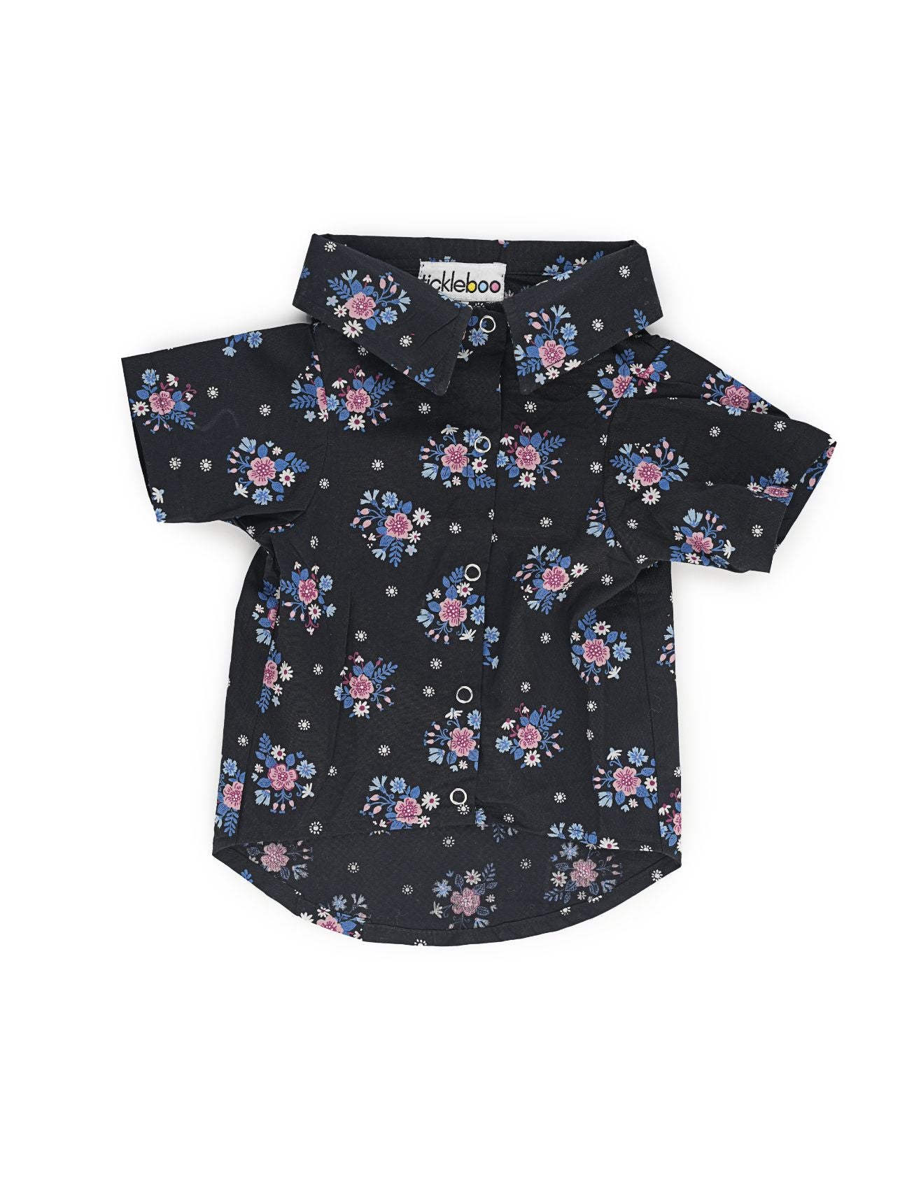 Black Floral Shirt