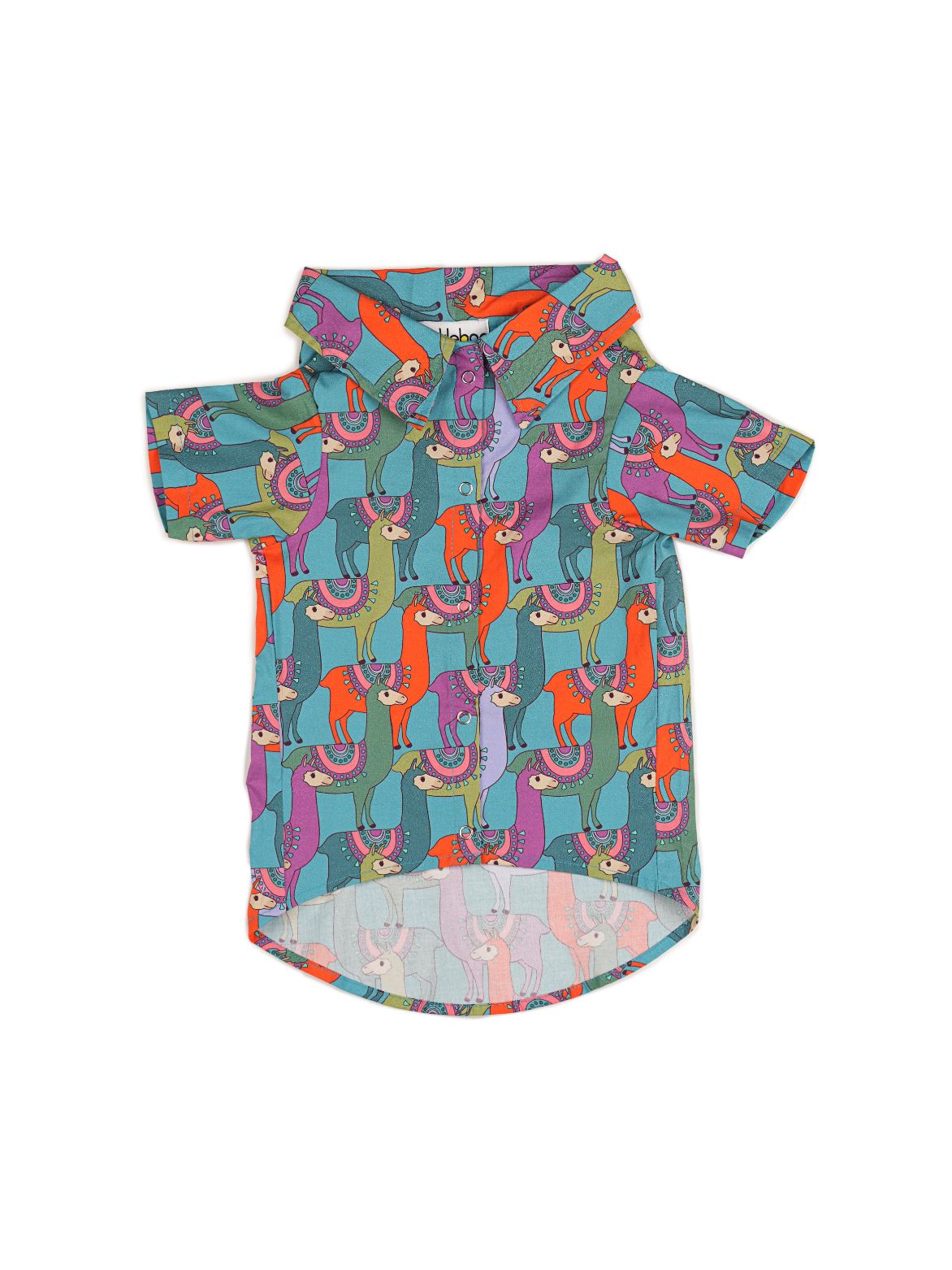 Blue Llama Print Shirt