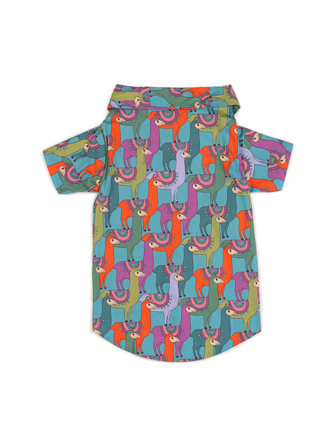 Blue Llama Print Shirt