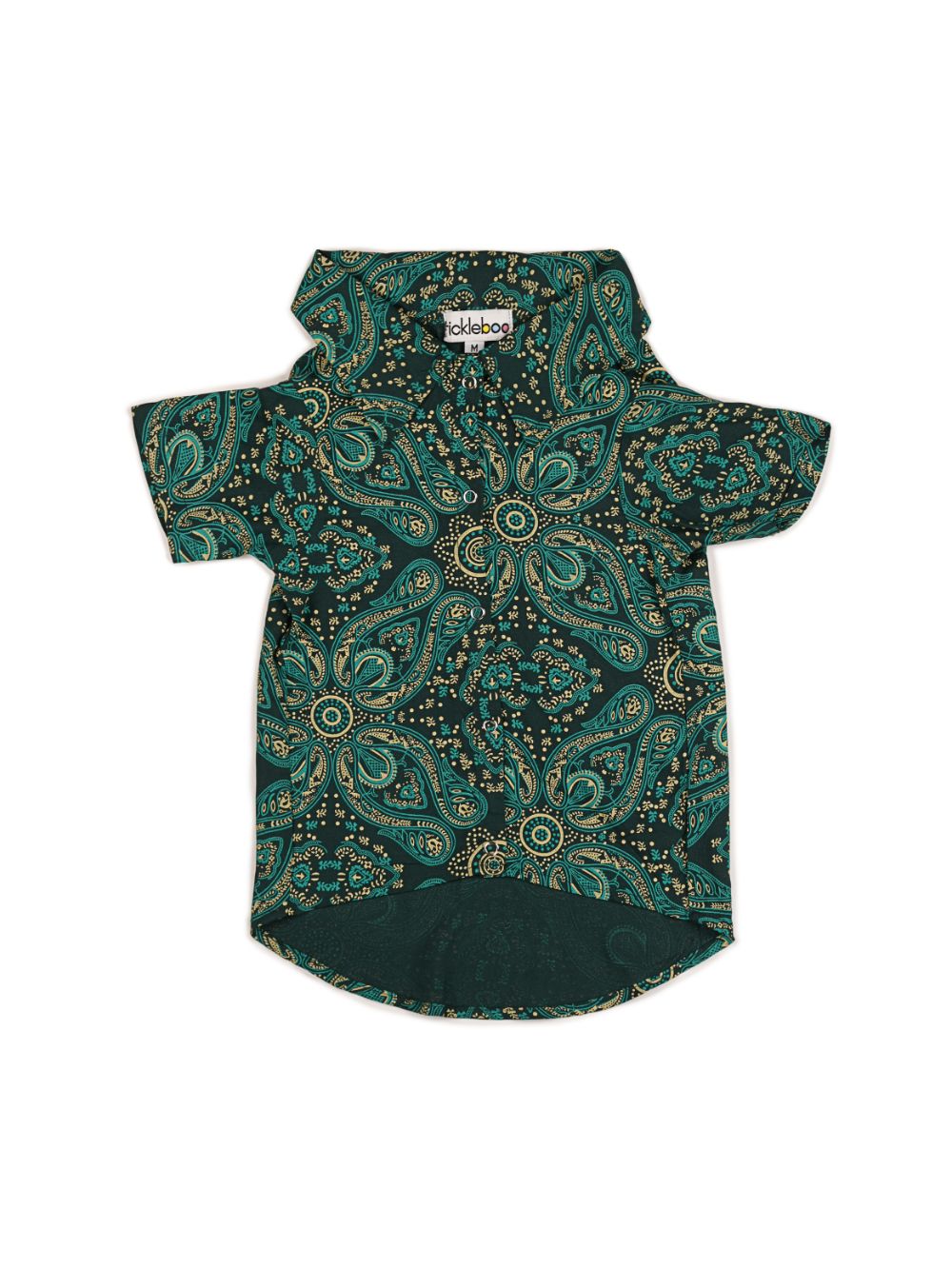 Green Ethnic Print Shirt