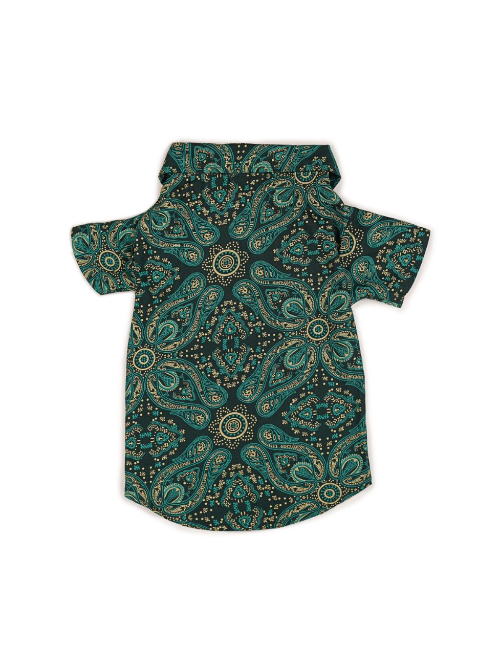 Green Ethnic Print Shirt