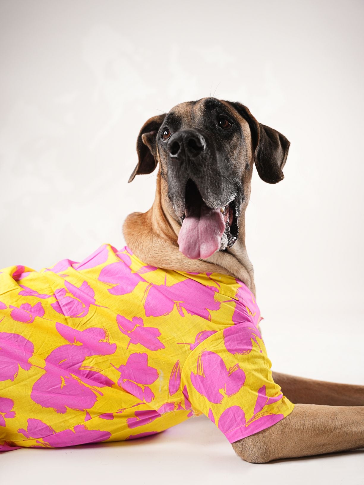 Yellow Floral Print Shirt