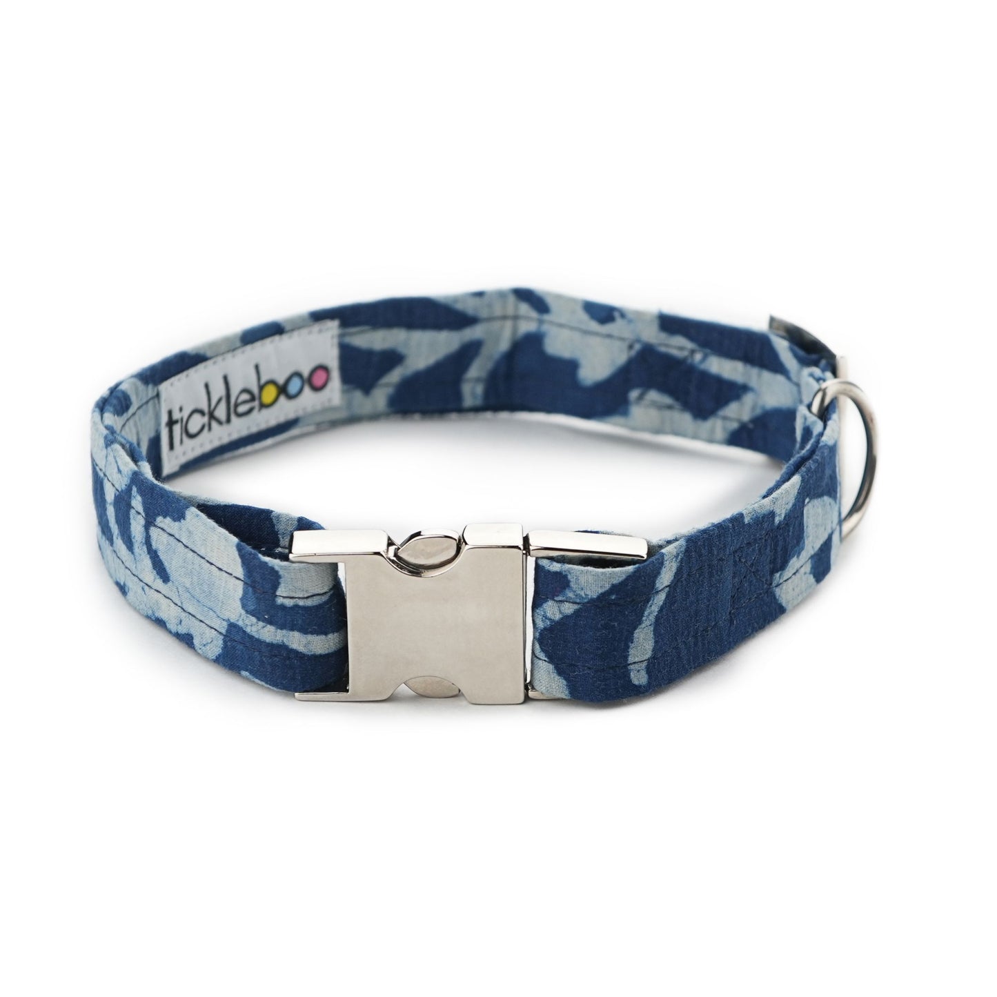 Indigo Batik Print Collar