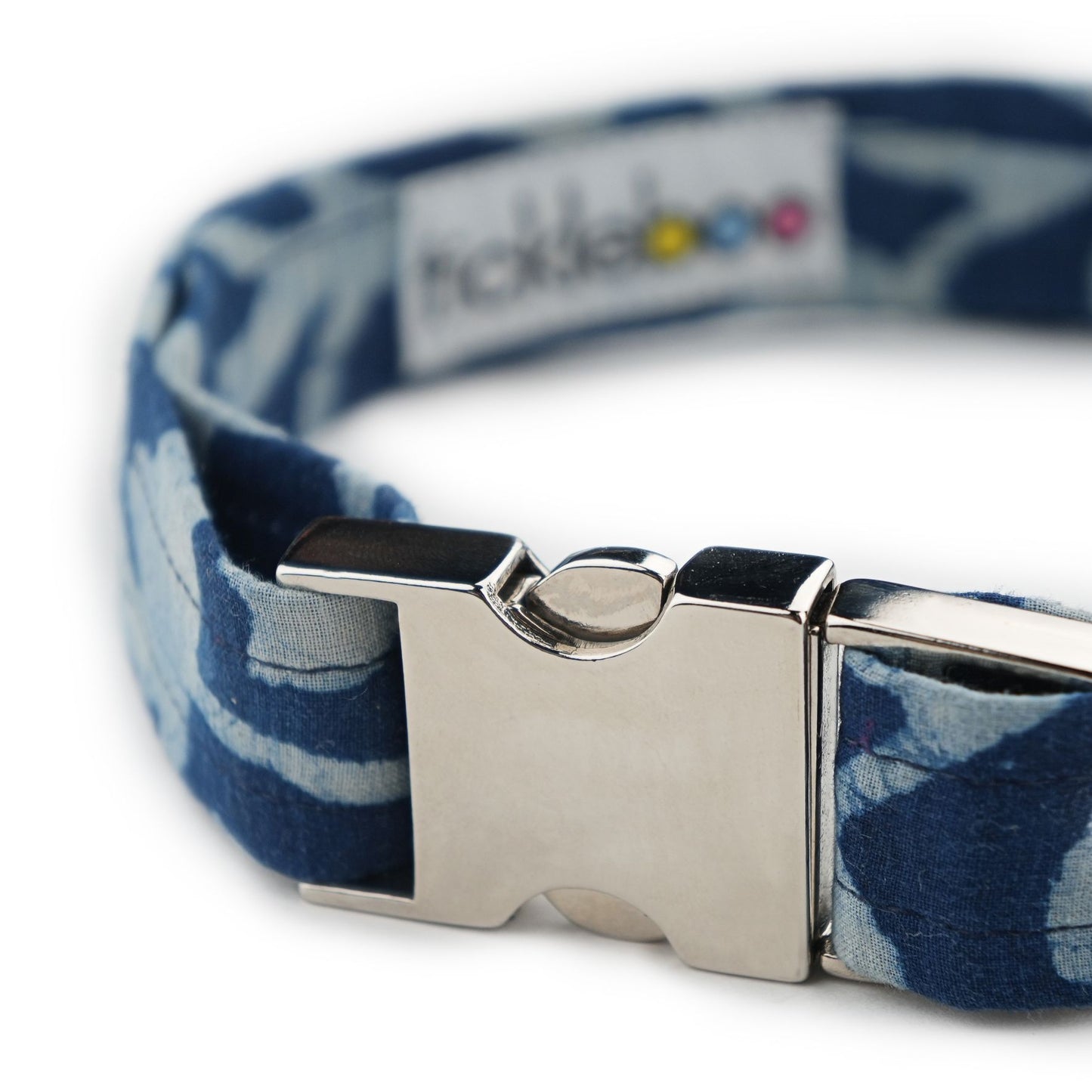 Indigo Batik Print Collar