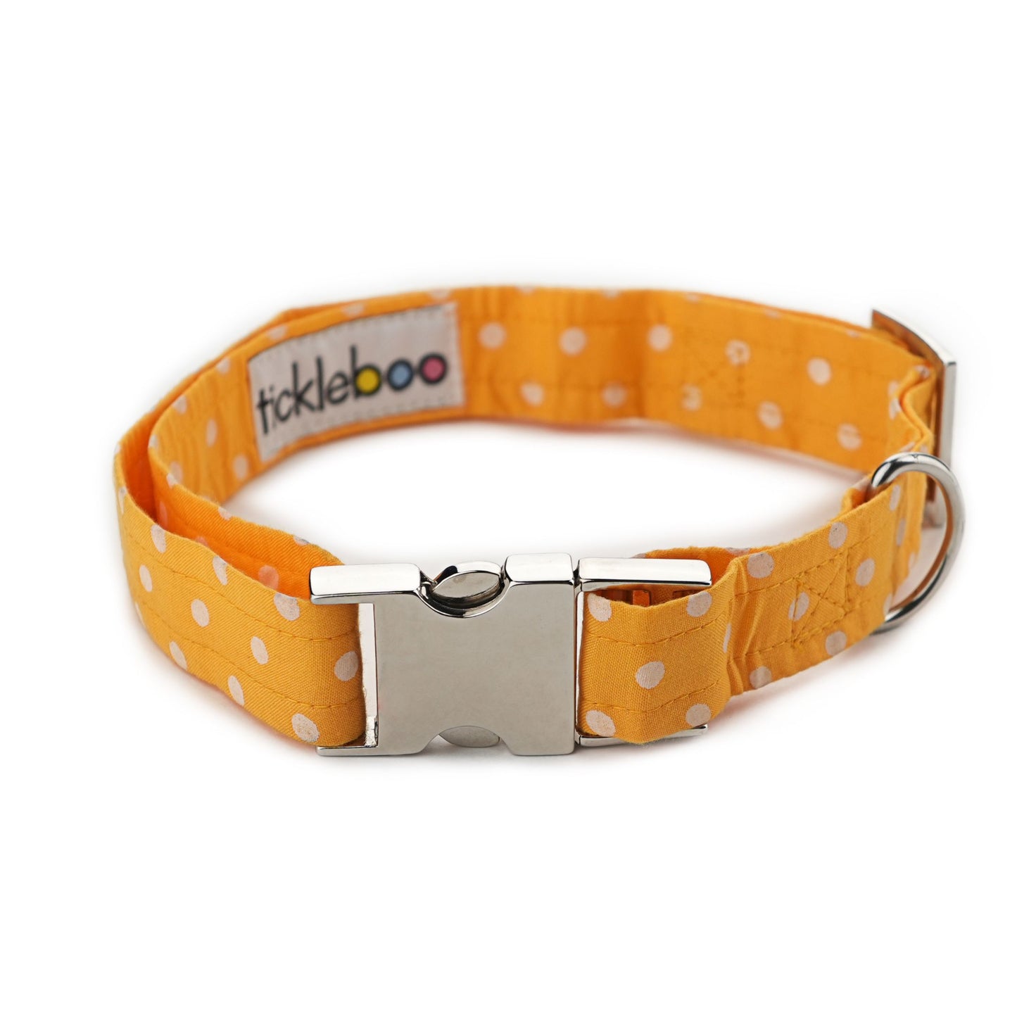 Yellow Polka Dot Print Collar