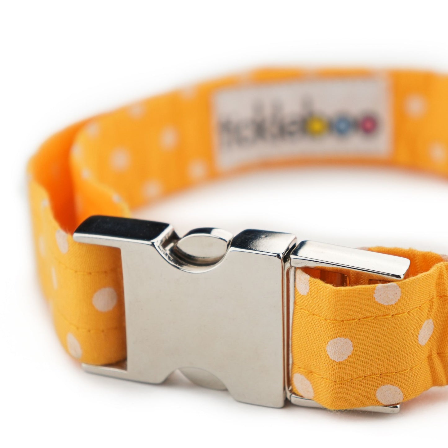 Yellow Polka Dot Print Collar