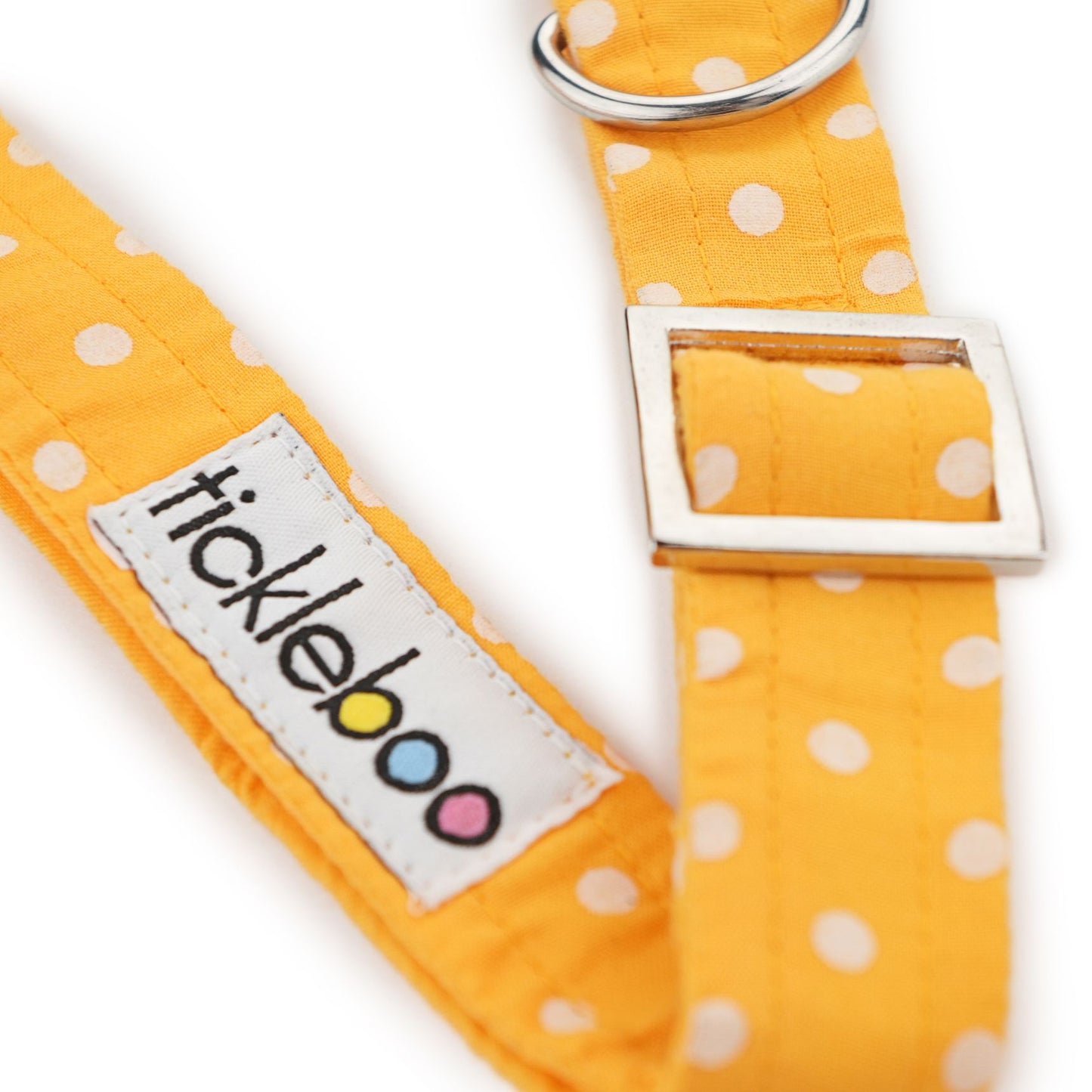 Yellow Polka Dot Print Collar