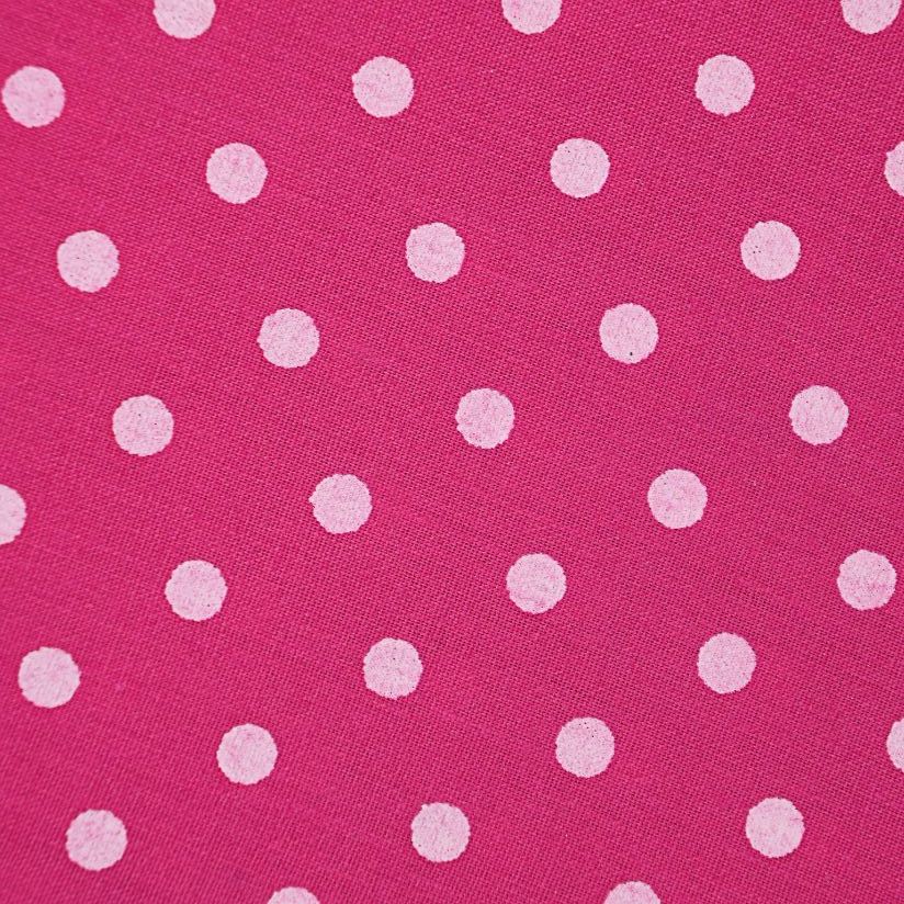 Pink Polka Dot Print Collar