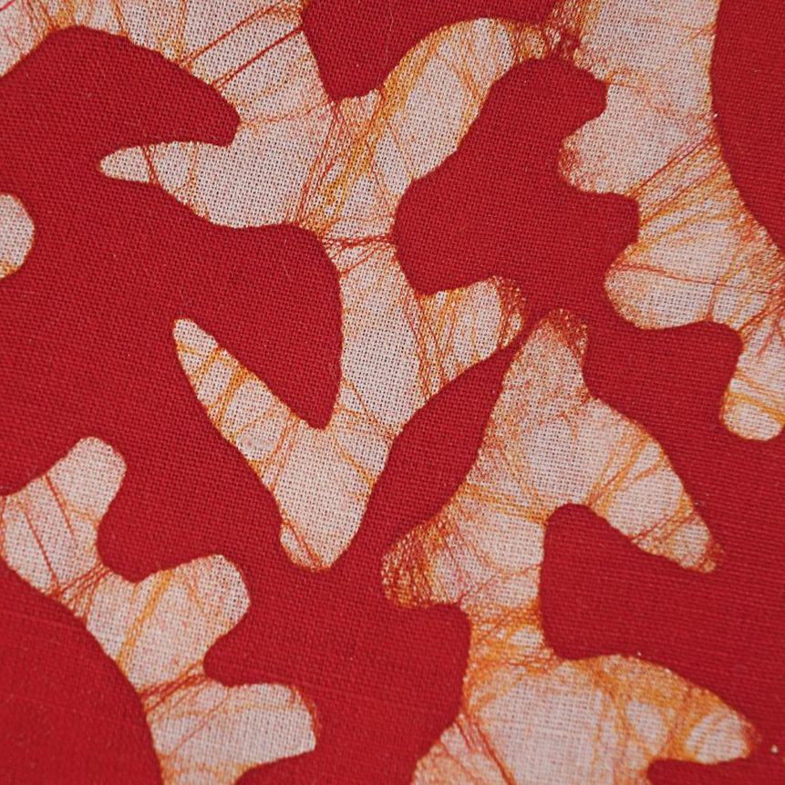 Red Batik Print Bandana