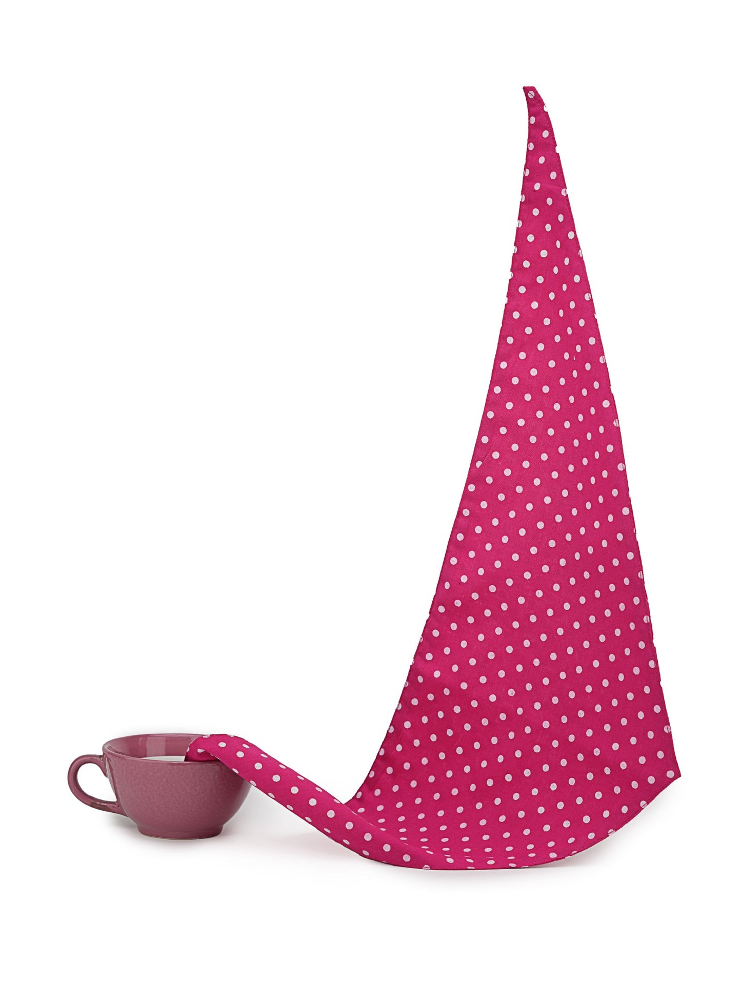 Pink Polka Dot Print Bandana