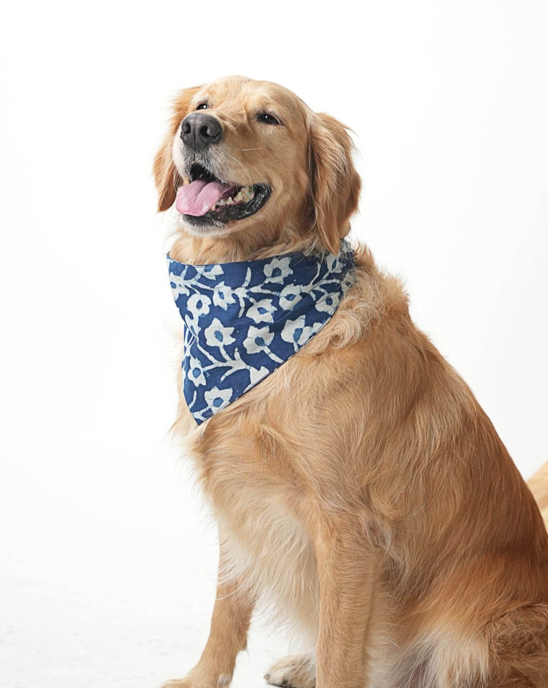 Indigo Batik Print Bandana