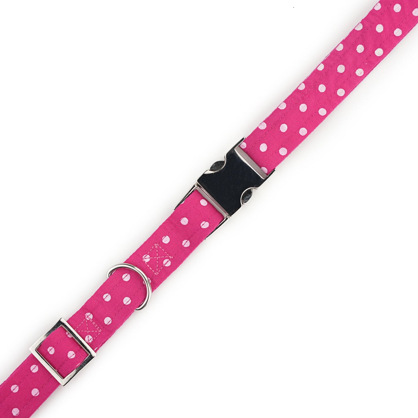 Pink Polka Dot Print Collar