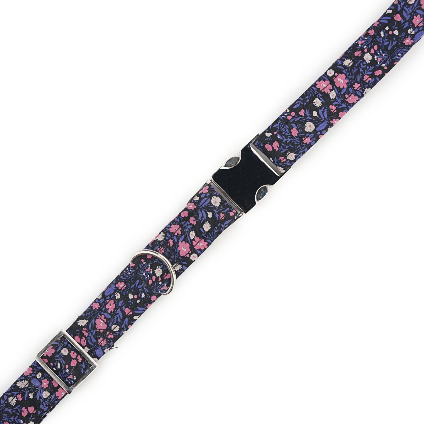 Black Floral Print Collar