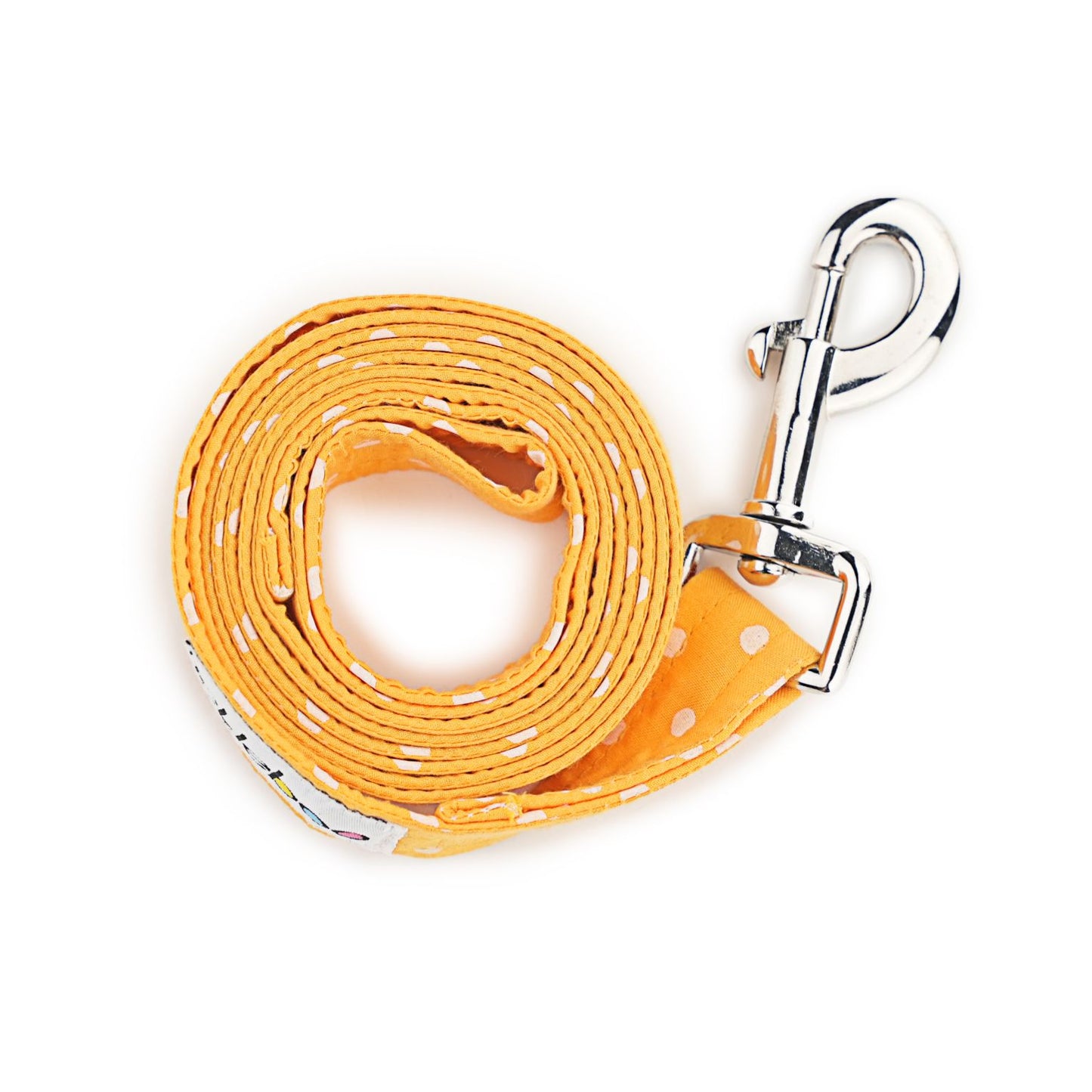 Yellow Polka Dot Print Leash