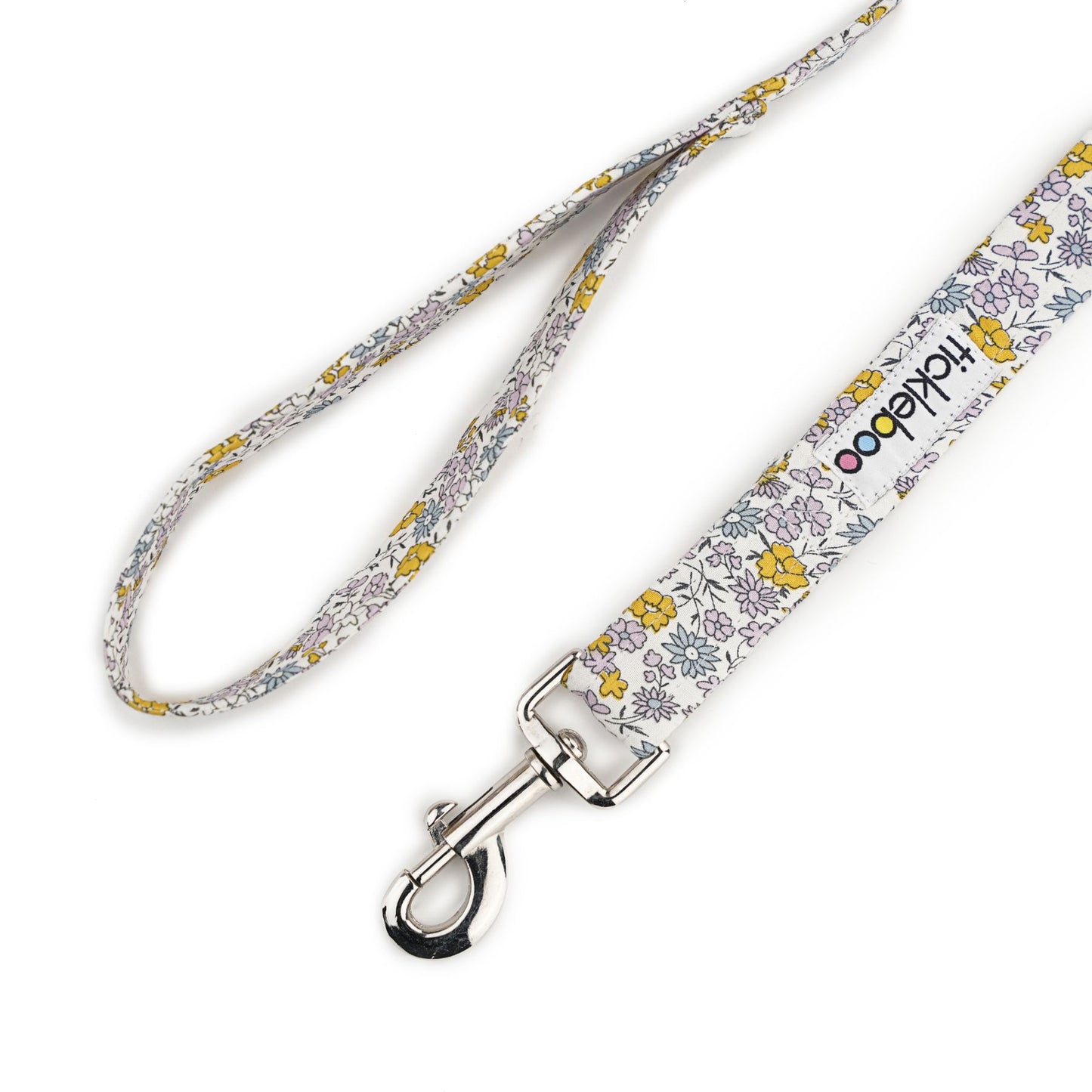 White Floral Print Leash