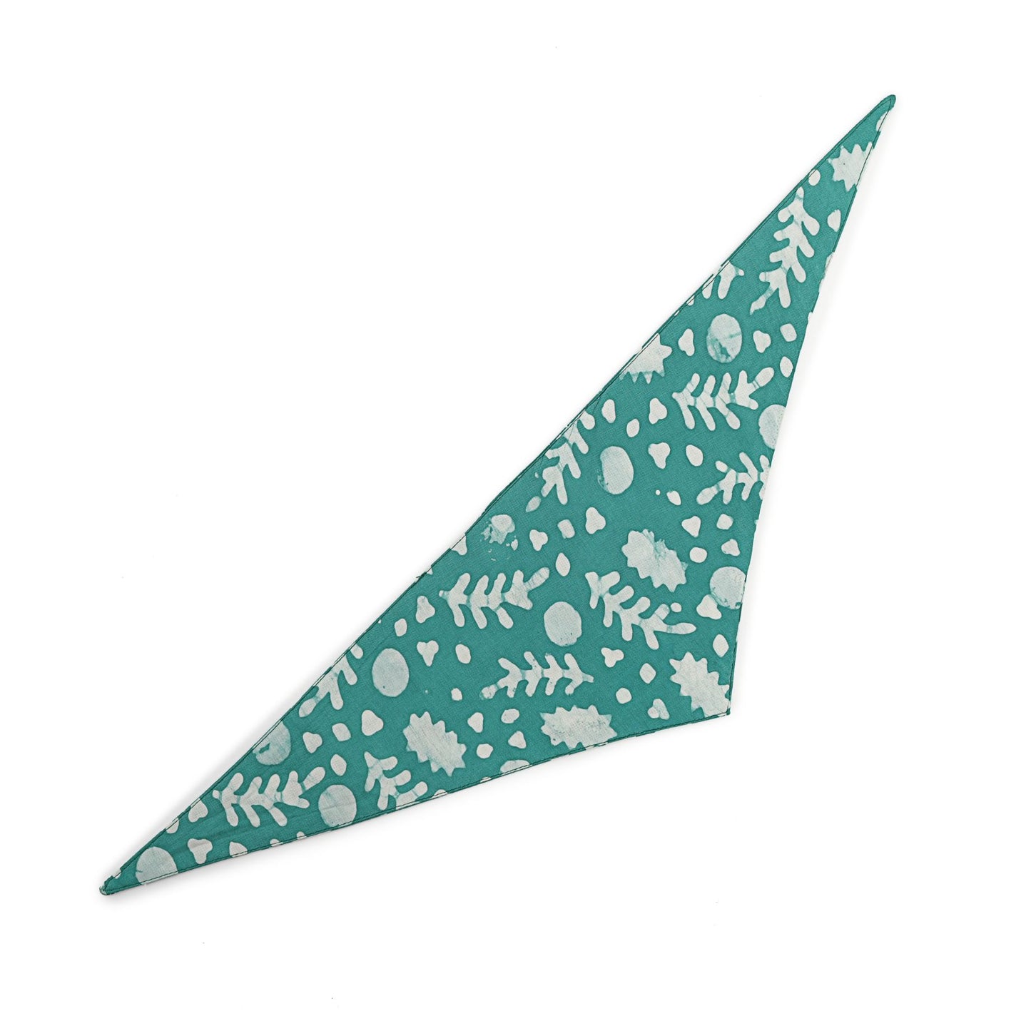 Green Batik Print Bandana