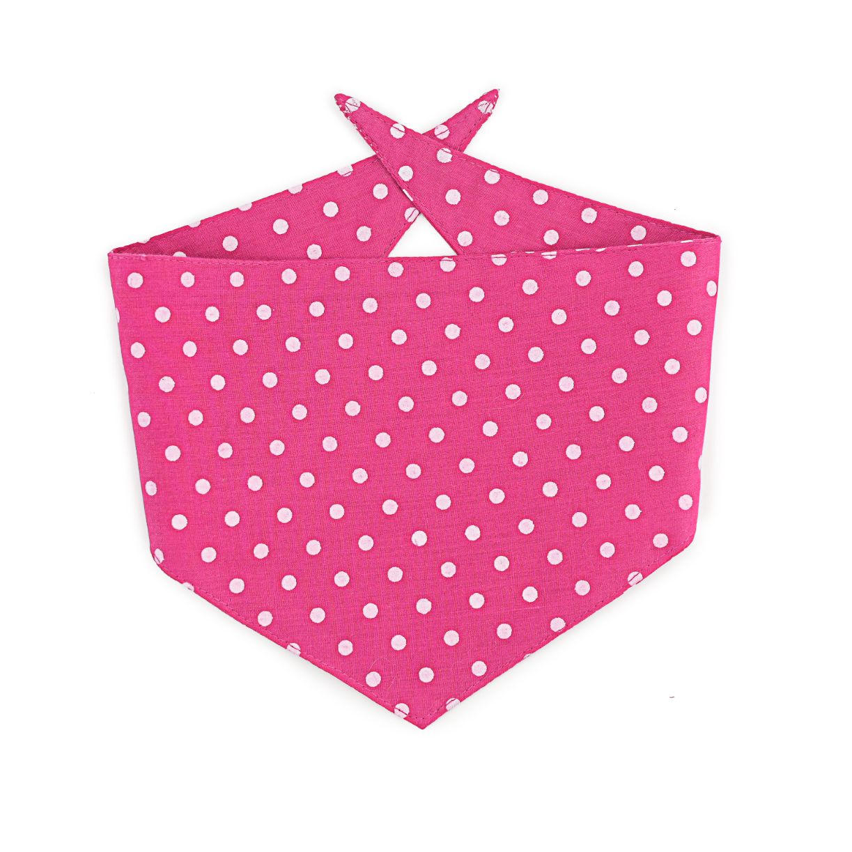 Pink Polka Dot Print Bandana