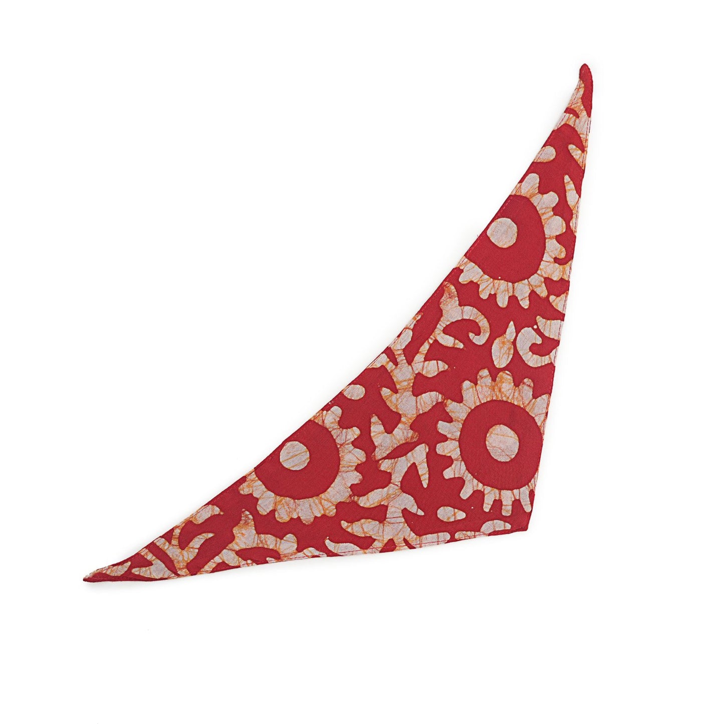 Red Batik Print Bandana