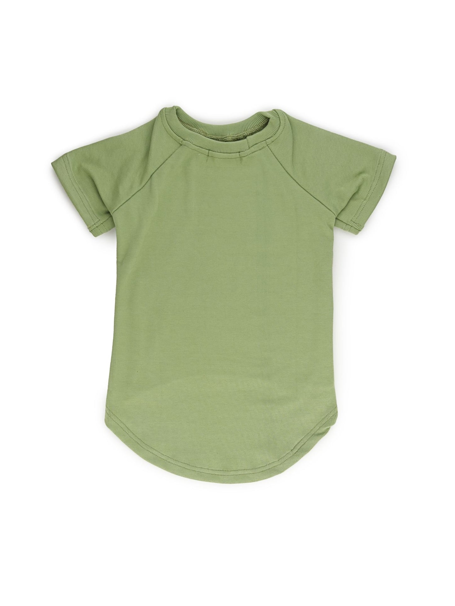 Green Ribbed T-Shirt