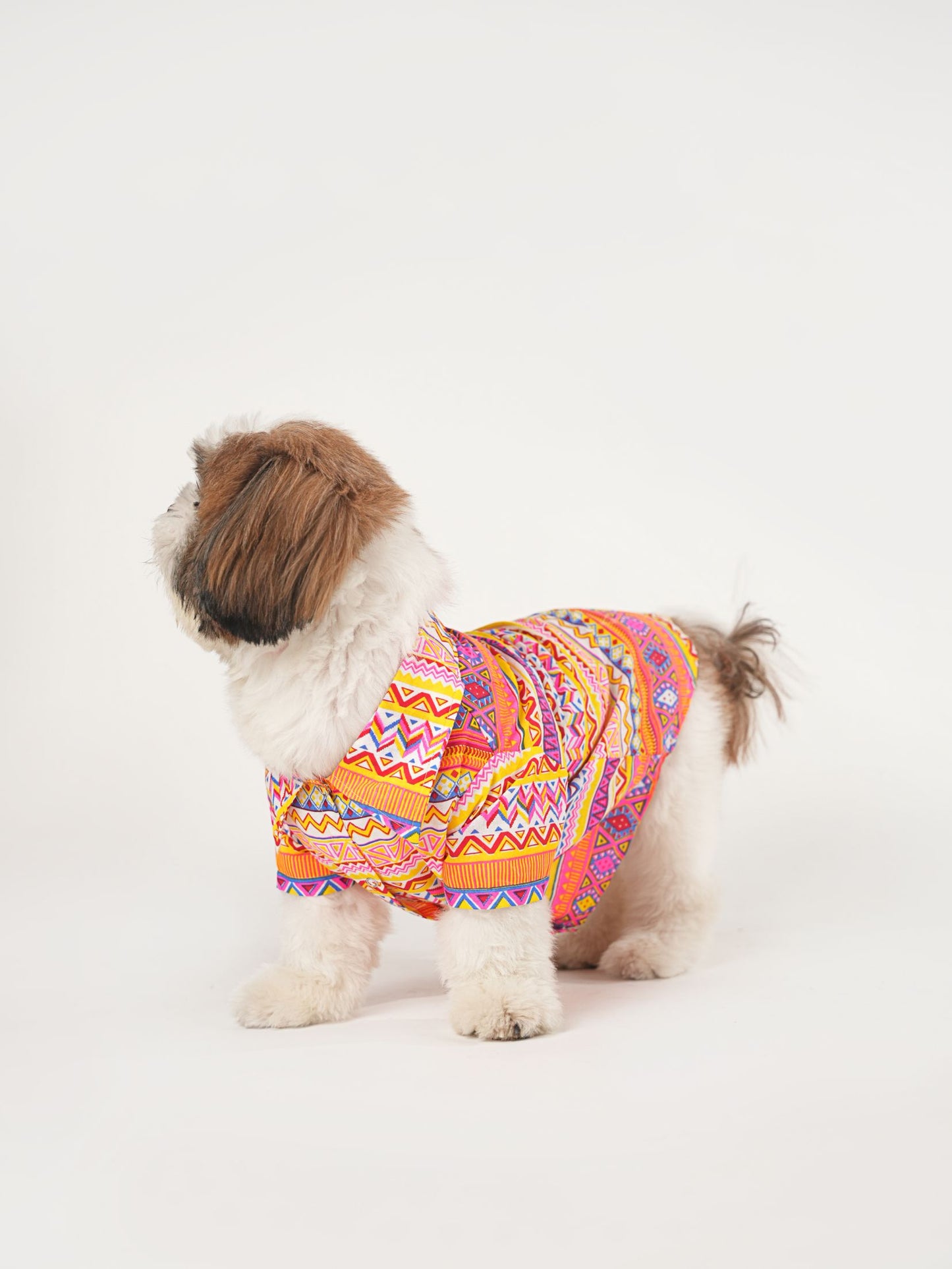 Orange Boho Print Shirt