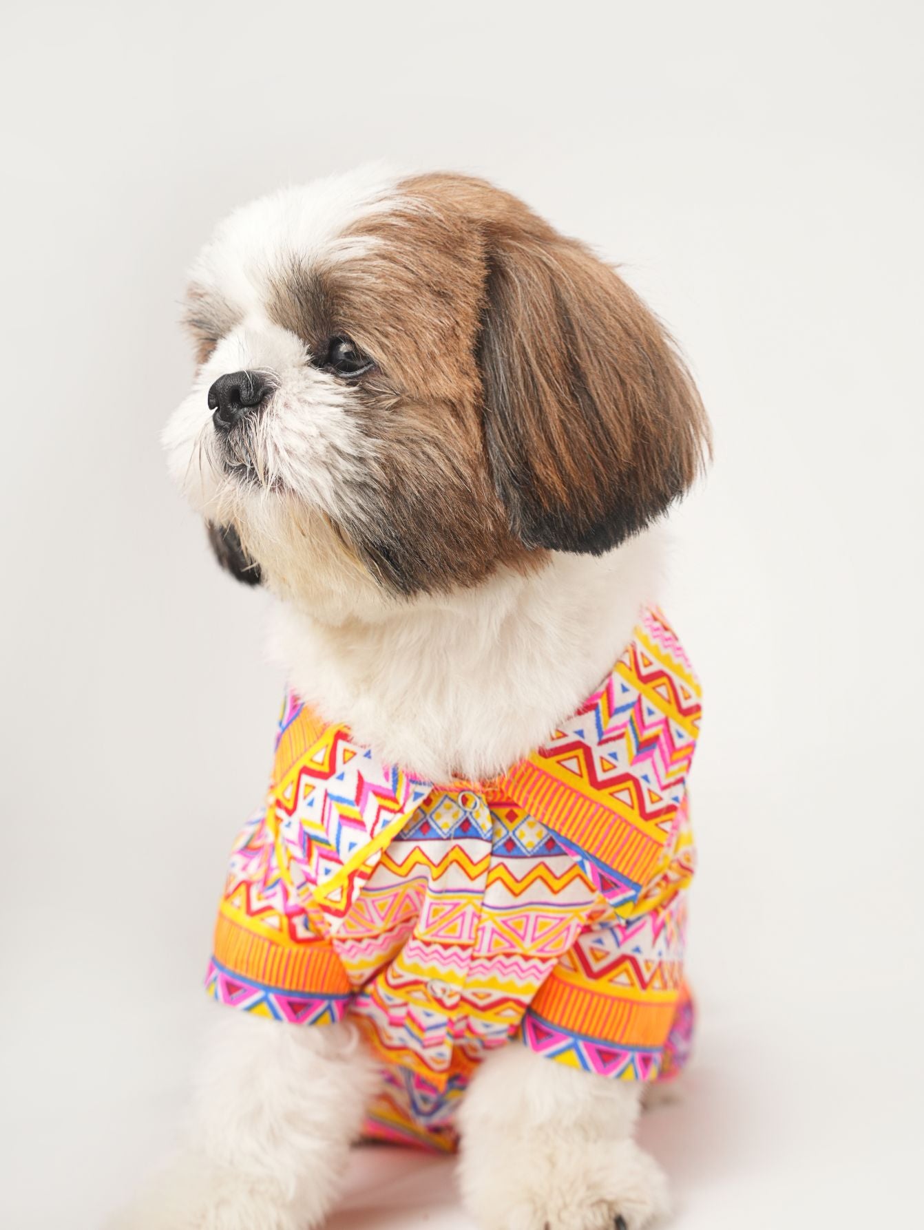 Orange Boho Print Shirt