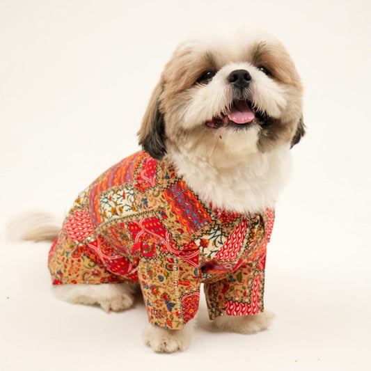 Red Ethnic Shirt