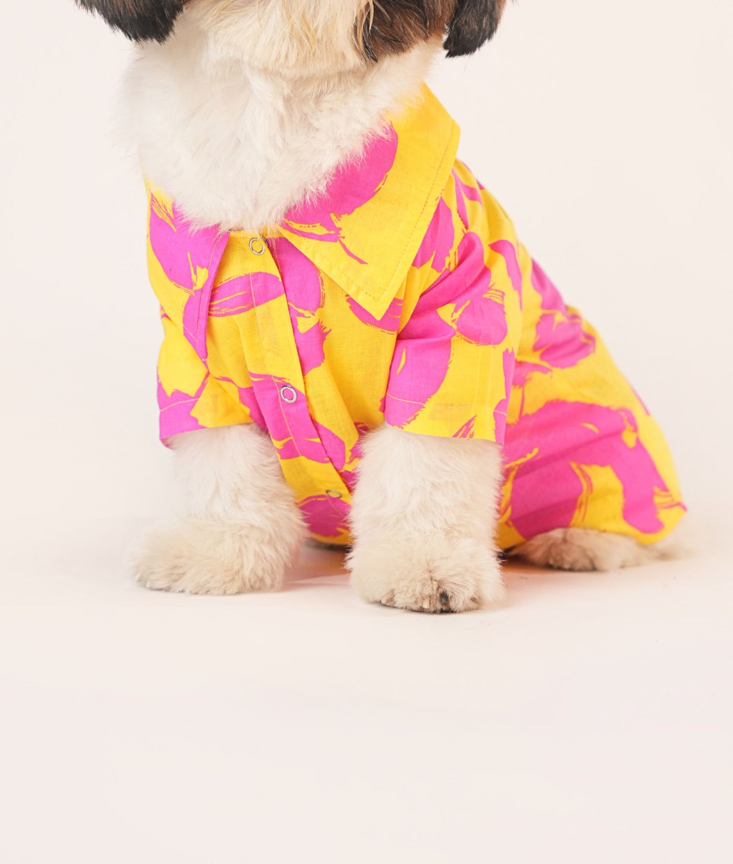 Yellow Floral Print Shirt